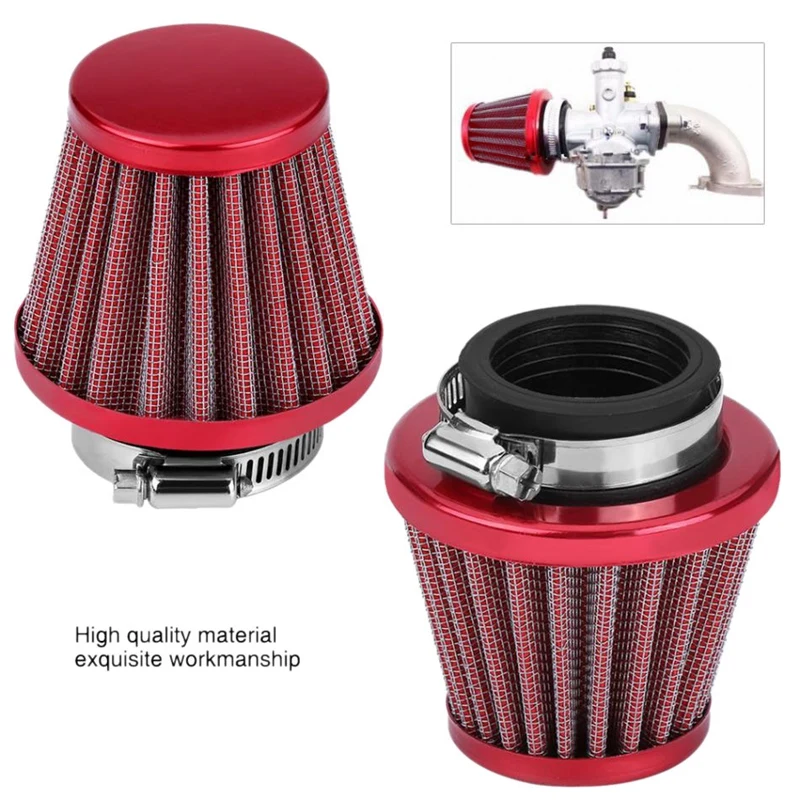 38Mm Air Filter Intake Induction Kit Universal For Off-Road Motorcycle ATV Quad Dirt Pit Bike Mushroom Head Air Filter Cleaner