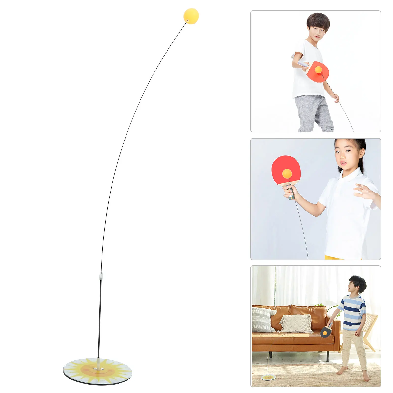 1Set Professional Table Tennis Trainer Simplified Version for Kids Durable and Safe Training Device Table Tennis Robot