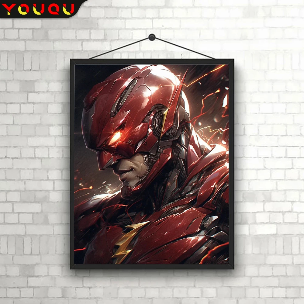 YOUQU DIY Diamond Painting Art 5D Diamond Embroidery Cross Stitch Kit Marvel Flash Diamond Mosaic Furniture Decoration Gift