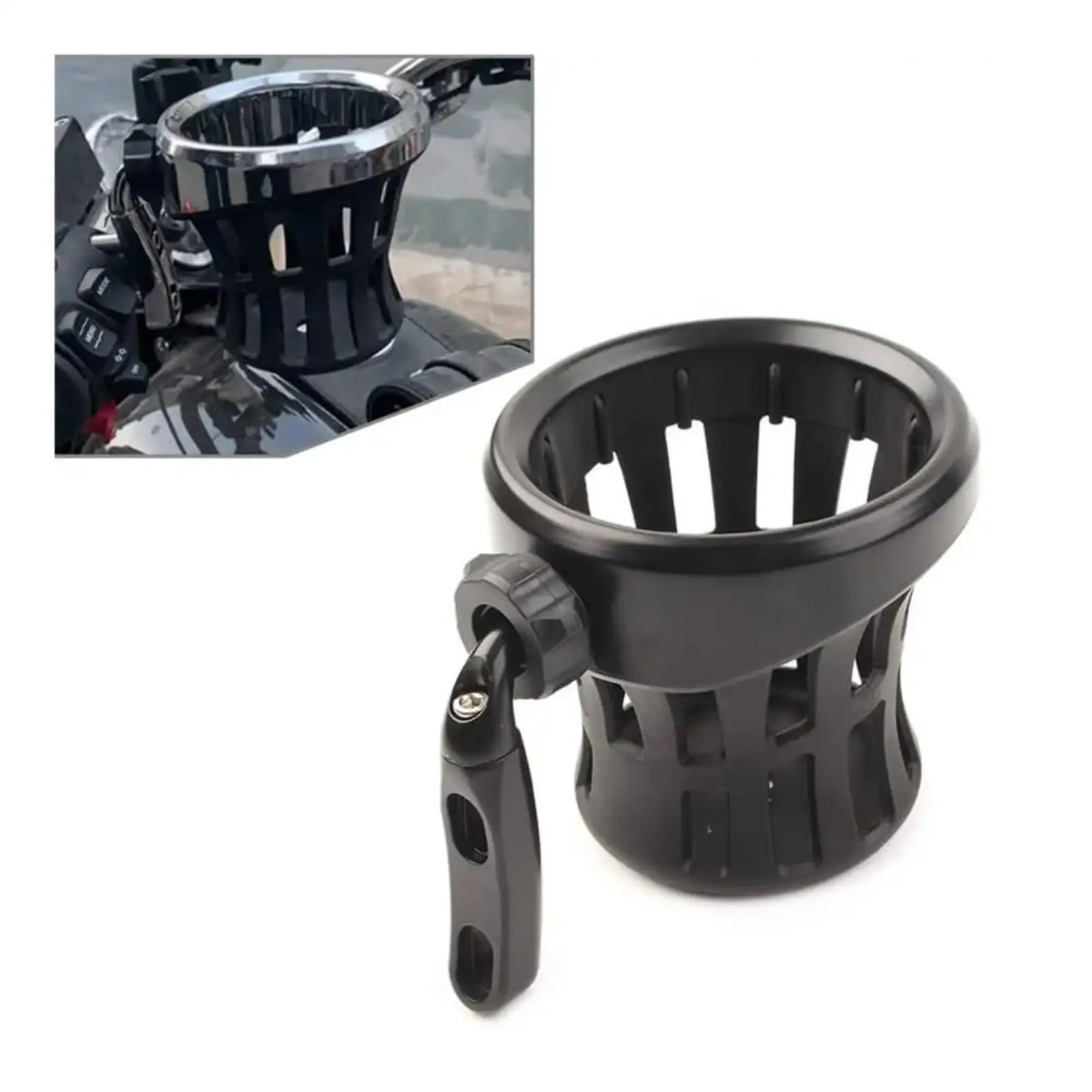 Motorcycle Beverage Basket Construction Motorcycle Cup Holder for Motorcyclists,