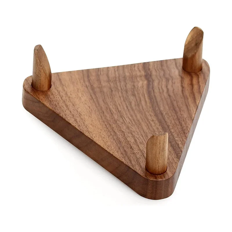 

Space Saving Ball Storage Rack Corner Fit Anti-Roll Design Eco Wooden Triangle Holder for Volleyball Basketball Football