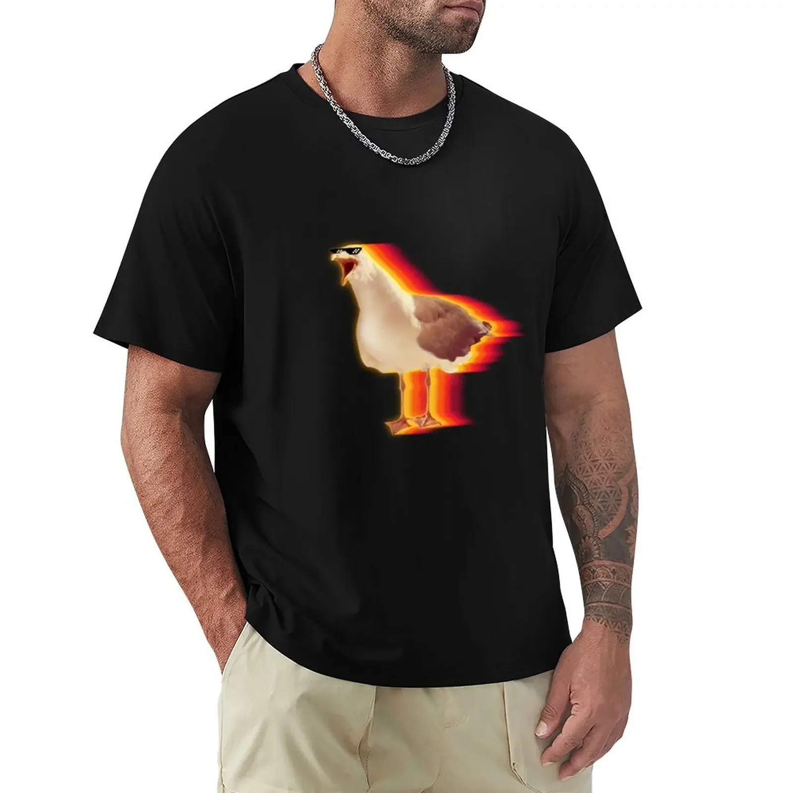 Snazzy Seagull Logo T-Shirt sublime summer tops oversized mens t shirts pack High Quality 100%Cotton Short Sleeve