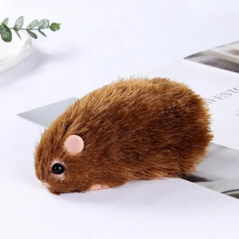 Siliconen herboren pop 5 inch zachte mini hamster metgezel speelgoed elastische hamster speelgoed realistische hamster dierenpop voor kinderen jongens