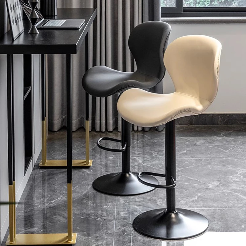 long modern bar stools adjustable designer swivel luxury kitchen chair nordic living room Minimalist sillas salon furniture