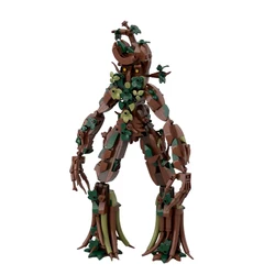Gobricks MOC Tree Shepherd Tree Beard Man Building Blocks Treebeard Creative Bricks Model Assemble Toys Children Birthday Gifts