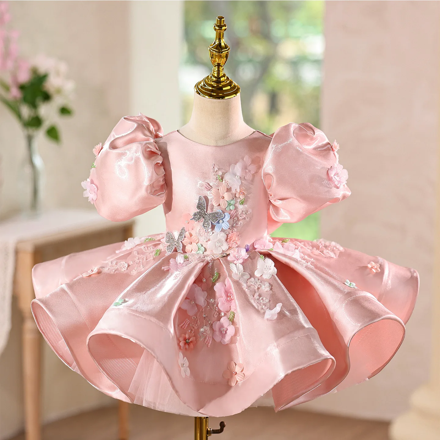 

New Children's Princess Evening Gown Host's Piano Performance Wedding Birthday Girls Party Dresses A4970 Vestidos