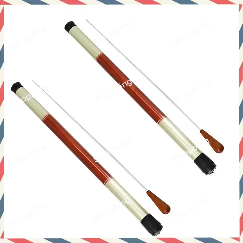 

A44M 2-х предметный оркестровый дирижер с деревянной ручкой 38X5x5 см, как показано на рисунке, деревянный музыкальный дирижер