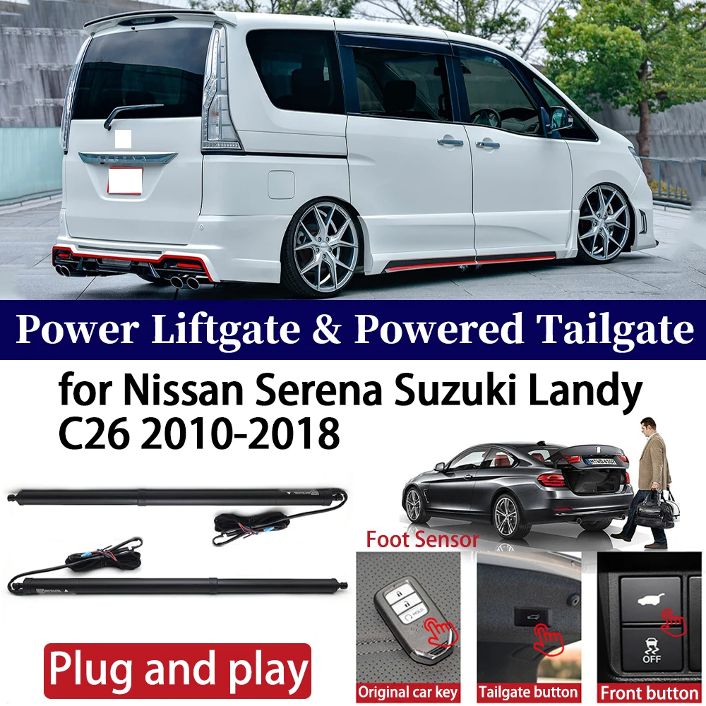 ZhuCamX for Nissan Serena Suzuki Landy C26 2010-2018 Car Power Liftgate Automatic One-Click Powered Tailgate Strut opener