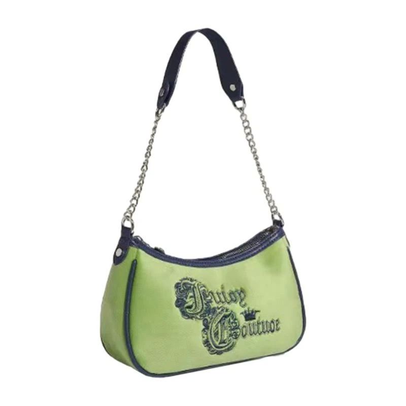 X7XC Trendy and Retro Armpit Bag with Eye Catching Green Embroidery Shoulder Handbag