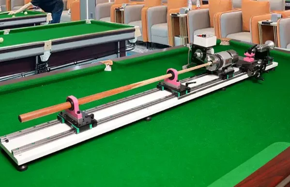 Outdoor Entertainment Horizontal Variable Speed Wood Manual Pool Cue Repairing Lathe Machine for Snooker Billiard Cue Repair Tur