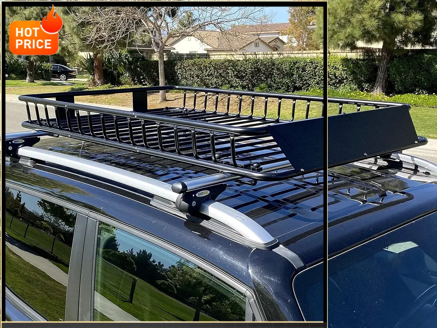 

Бестселлер [Ограниченное предложение!] 50506 Универсальный стальной багажник на крышу повышенной прочности, 64 x 39 x 6 дюймов, черный