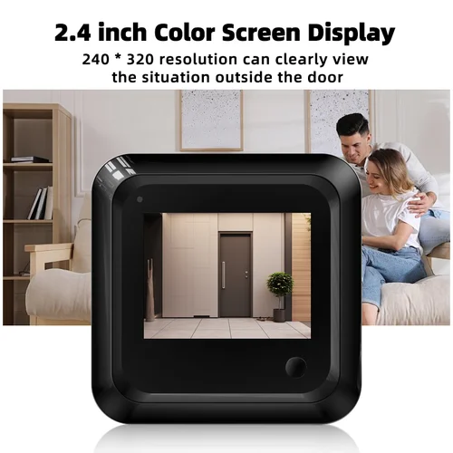 Imagen 2 del producto Timbre Danmini Peehole 0.3MP 120 °   Cámara gran angular Pantalla HD de 4,3 pulgadas Soporte Photogragh Visor de puerta digital Monitor para exteriores