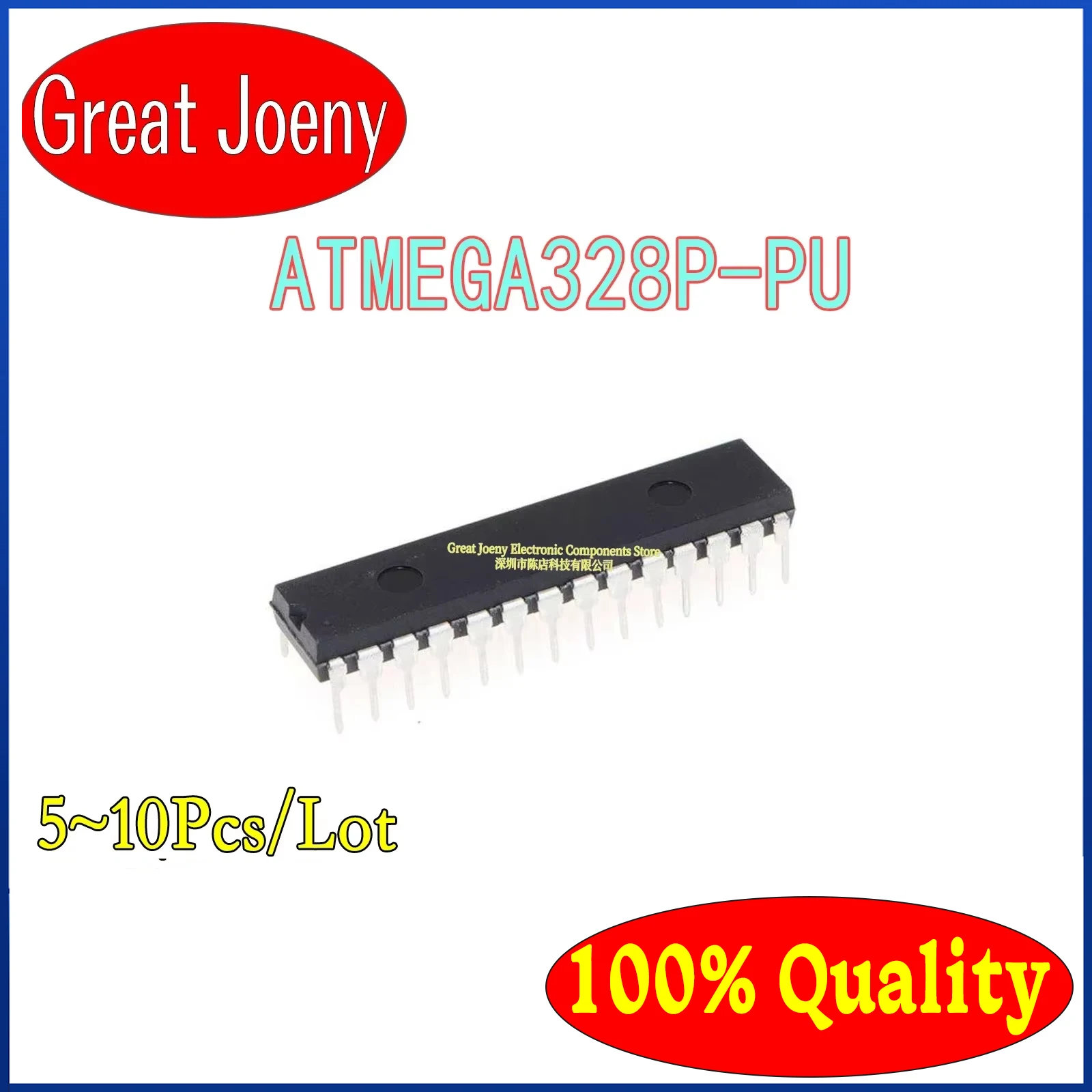

(5-10piece) 100% New ATMEGA328P-PU ATMEGA328 ATMEGA328P ATMEGA328P P U DIP-28 Chipset Bulk Best Price Plastic Casing