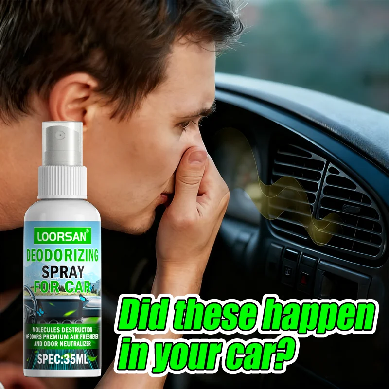 car cigarette smell eliminator LOORSAN Smoke Odor Air Freshener Spray for AC Vents & Interior Vapors even reach into the air conditioning system to eliminate musty smells associated with mold and mildew The Stink Solution Smoke Odor
