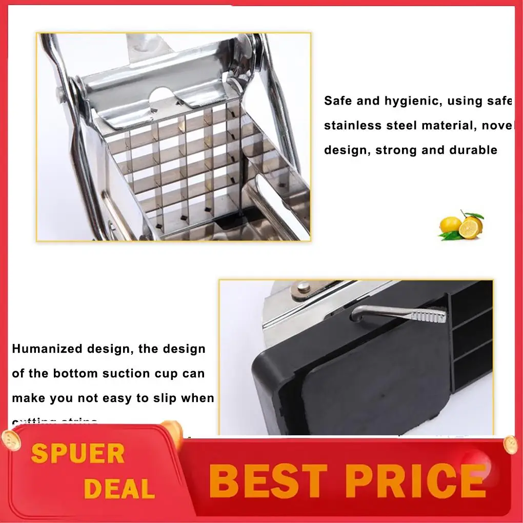 Chip Slicer Slicing Tool Strip Maker Kitchen Gadget Stainless Steel Space Saving Simple Operation for Beginners