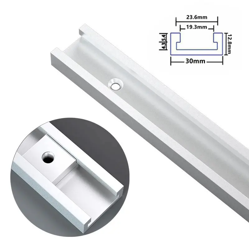 Imagem -04 - Carpintaria t Slot Track Table Saw Pusher Faça Você Mesmo Modificação Workbench Slider Ferramentas Universal Track 30cm 40cm 50cm Tipo30