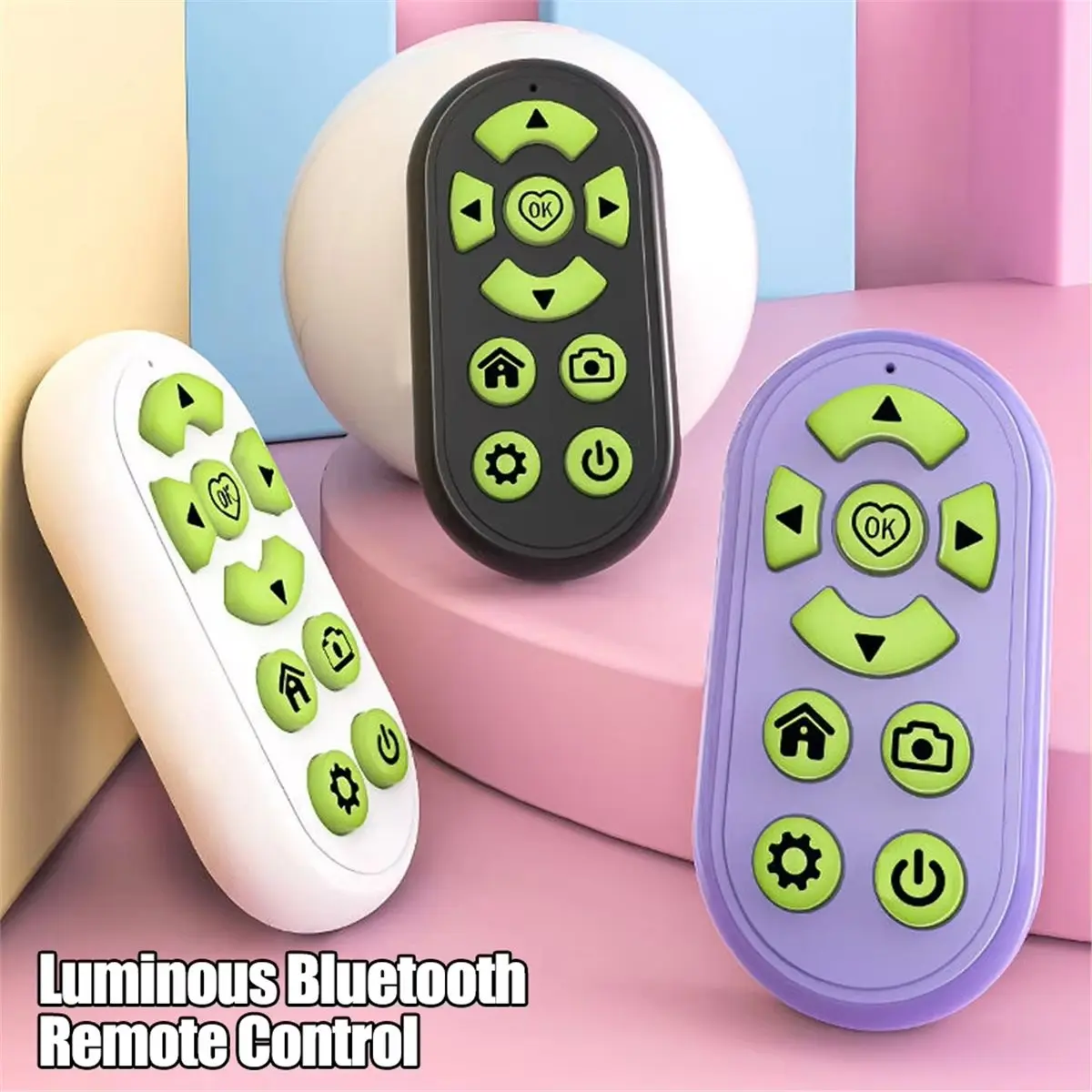 DT75BG Wireless Bluetooth Remote Control for Mobile Phone Button for Short Videos Photo Taking EBook Page Turning B
