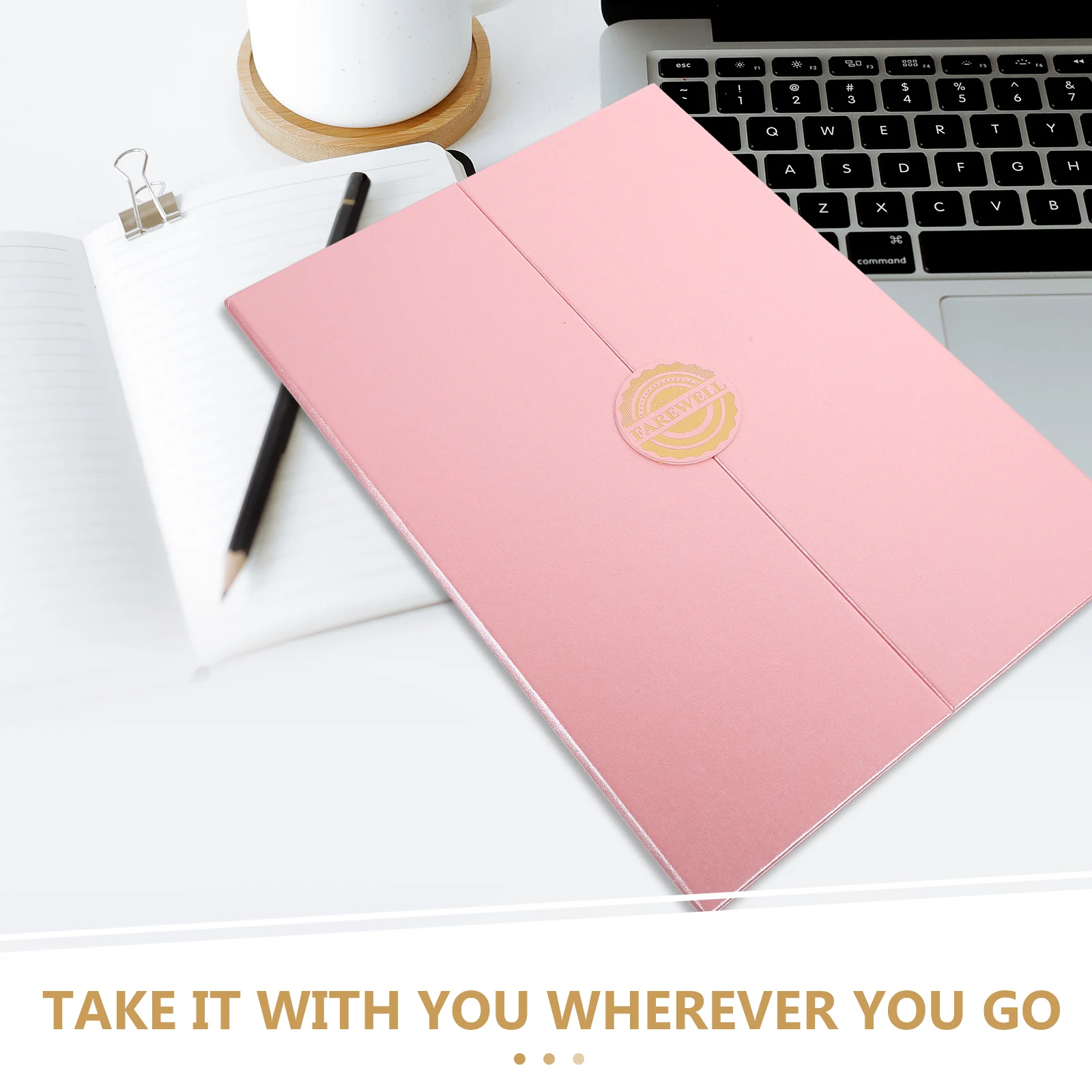 

Farewell Cards Graduation Presents Rose Gold Color Keepsake Compact Design farewell themed graduation greeting cards