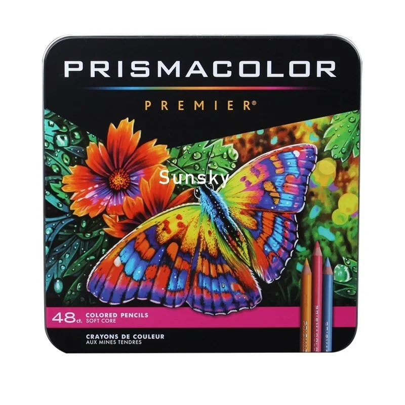 Prismacolor Premier colored pencil 150 132 48 Soft oil color pencil 36 color water-soluble 24 Skin art painting school supplies