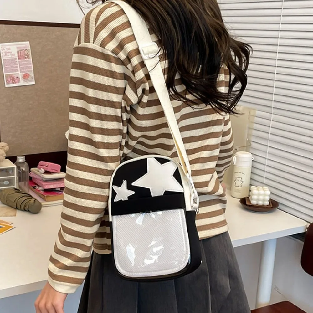 

Сумка-органайзер из нейлона Star Ita Bag, готическая прозрачная сумка из ПВХ, на одно плечо, в японском стиле Y2K, аниме-сумка для демонстрации, школьная сумка