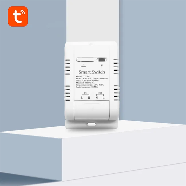 TJXL-2025 16A TUYA Ricevitore Monitoraggio della Temperatura Smart Switch 85V-250V WiFi TUYA APP di Controllo RF433 Smart Home, Casa Intelligente telecomando