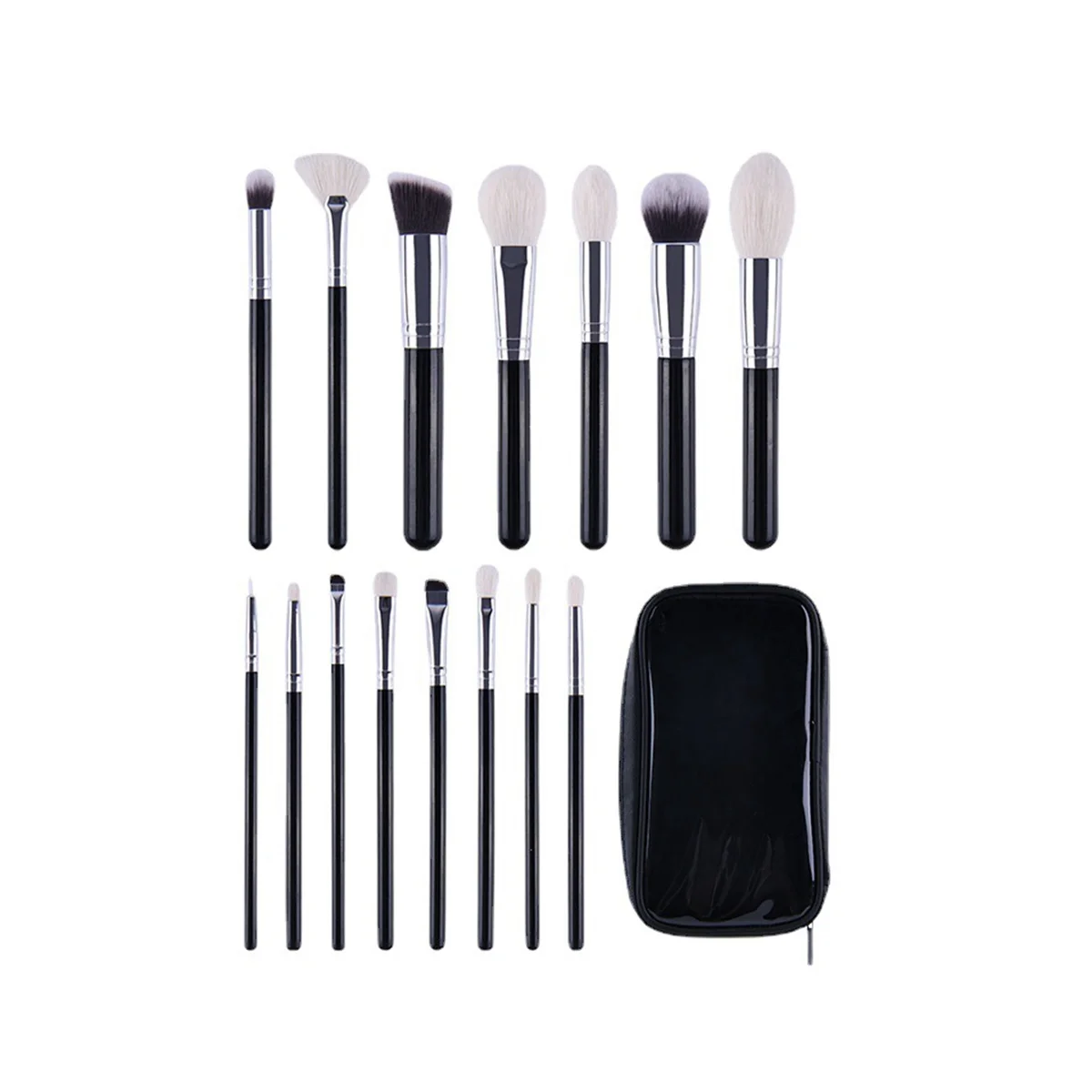 15 Pcs Makeup Brush Loose Powder Brush Foundation Brush Nose Shadow Brush Soft Animal Hair