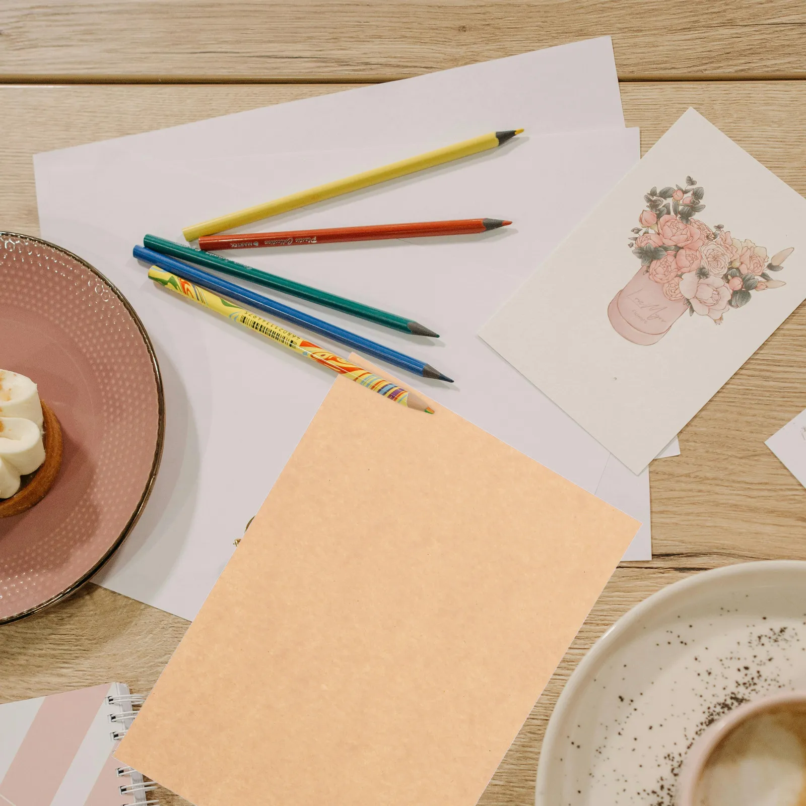 papel-de-escrita-vintage-a5-com-50-folhas-pacote-de-papelaria-retro-elegante-em-papel-kraft-marrom-para-cartas-de-amor