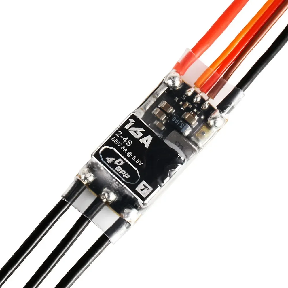 T-MOTOR-Controle de velocidade eletrônico para drone FPV, AM16A, 16A, 2-4S, F3P ESC