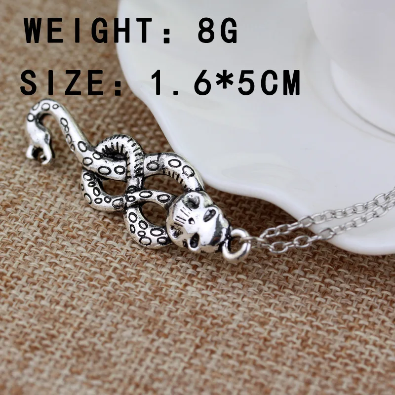 Popular jewelry necklace snake soul pendant retro versatile sweater chain jewelry pendant couple