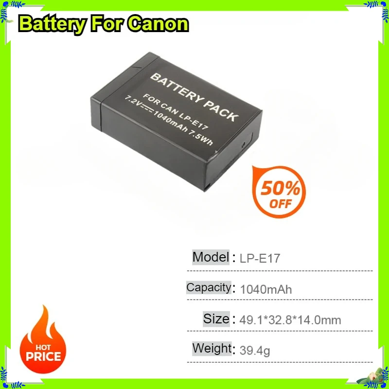 Yeni 1040mAh LP-E17 Pil Canon - Canon Camera Eos R50 incelemesi ve fiyatı