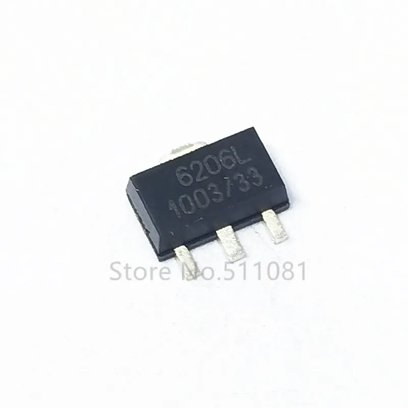 100PCS XC6206P302PR XC6206P302 XC6206 XC6206P182PR XC6206P332PR 1.8V 3V 3.3V SOT-89