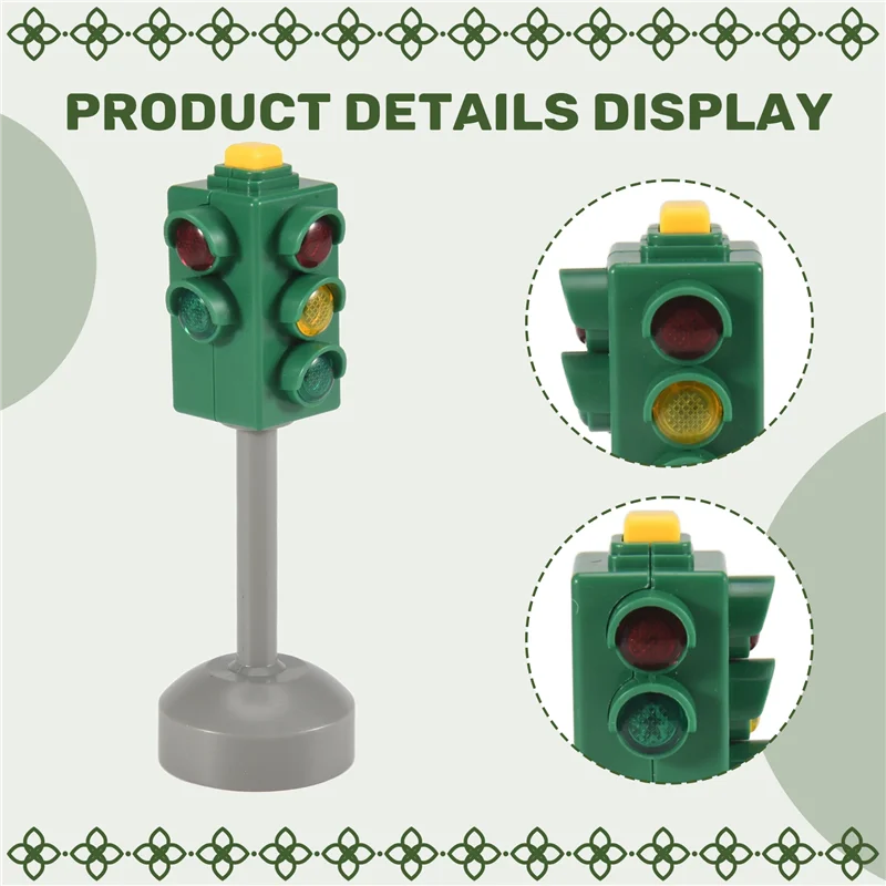 

Highly Recommended Mini Traffic Signs Road Light Block With Sound LED Children Safety Traffic Light Model Kids Traffic Light