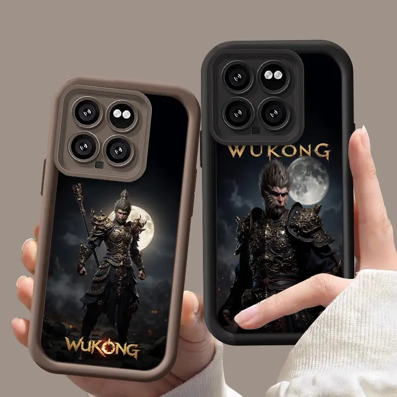 14 WUKONG Phone Case For Xiaomi 14Pro 13 Pro Lite 13T 12 12Pro 12T 11 X 11Lite 11Pro 10 Camera Lens Protection Cover