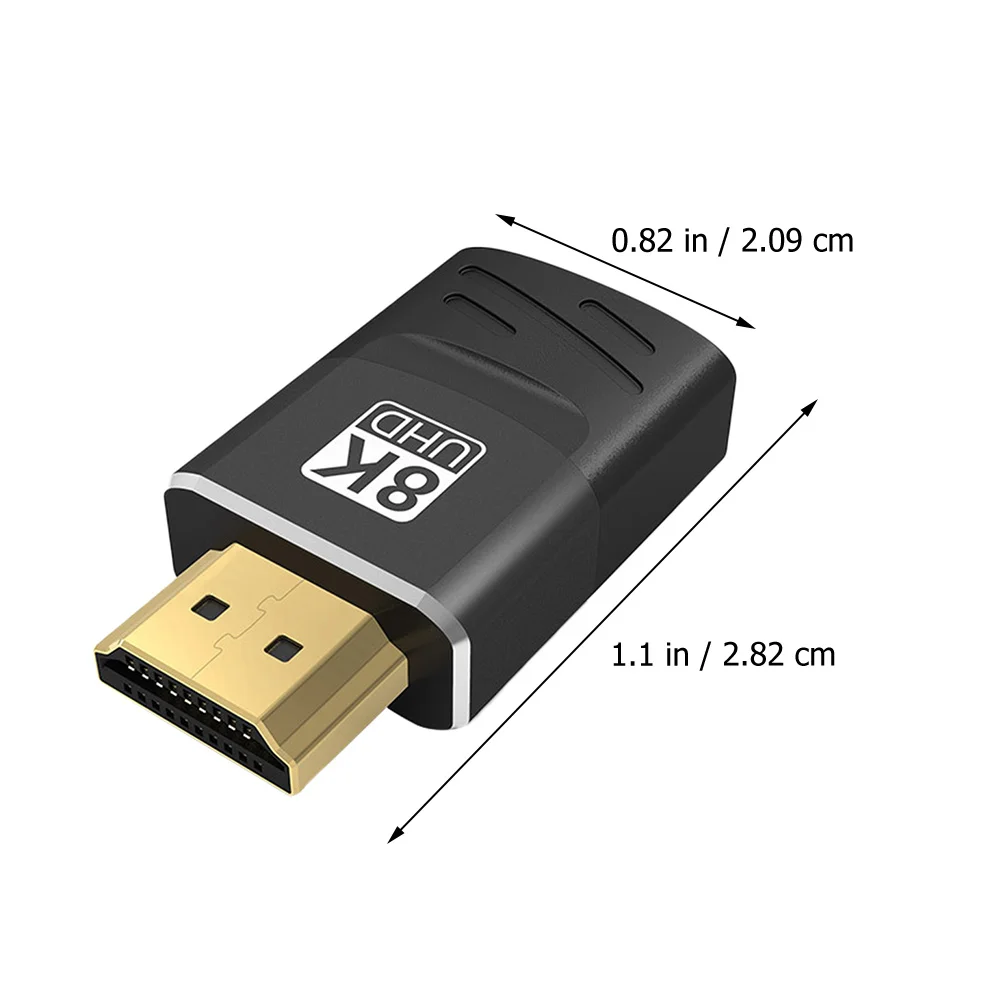 

Adapter for Monitor Laptop Projector Aluminum Housing Black Ethernet Converter Extension Cable Connectors