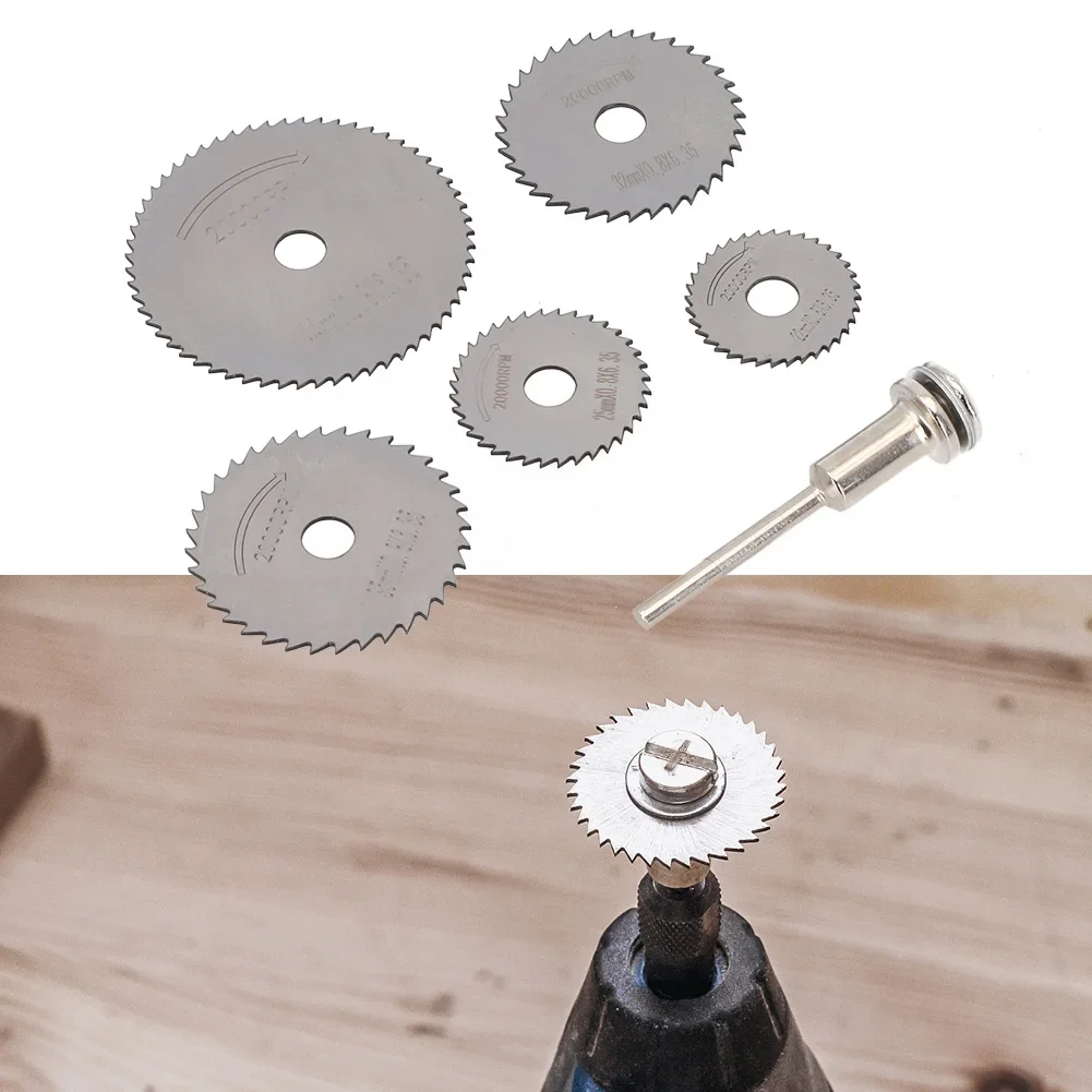 Cutting Disc Circular Saw Blade 22-50mm 3.2/6mm Mandrel HSS For Wood Diamond Cutting Rotary Tool Electric Drill Grinder Parts
