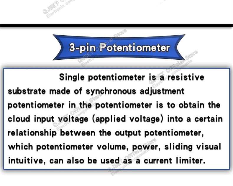 5 stücke WH148 3-pin/6-pin Audio Verstärker Dreh Potentiometer Einstellbaren Widerstand B1KΩ 2K 5K 10K 20K 50K 100K 250K 500K 1M Ohm AG – Detail 3