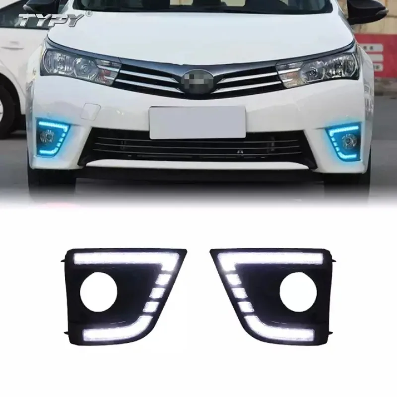 جودة عالية أبيض أصفر Lce-Blue Led ضوء النهار الجري لتويوتا كورولا 2016 Up
