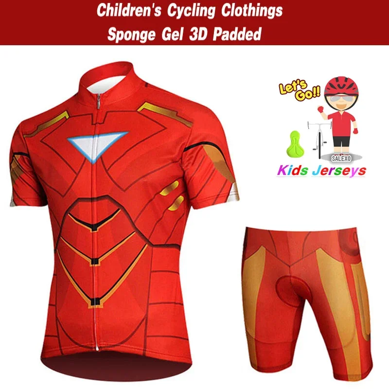 2024 New Bike Kids Short Sleeve Cycling Jersey Set Children Breathable Bike Clothing Boy and girl Summer Quick Dry Bicycle Wear