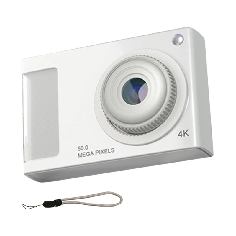 

48MP HD Mini Camera 2.4In IPS Display 4K Video Camera Plastic With Fill Light For Kids Students