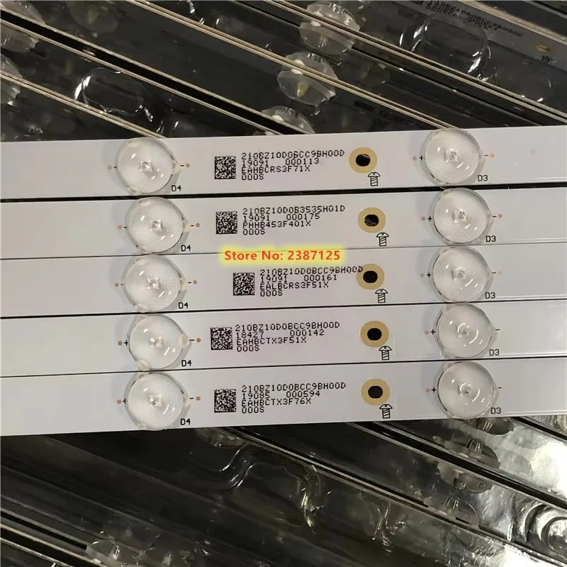 LED Backlight Strip 10Lamp LB-PF3528-GJD2P5C435X10-H B For 43PFF5752 43PFF3655 LE43AL88 43CH6000 42HFA3856 AOC LD43V02S T4301M