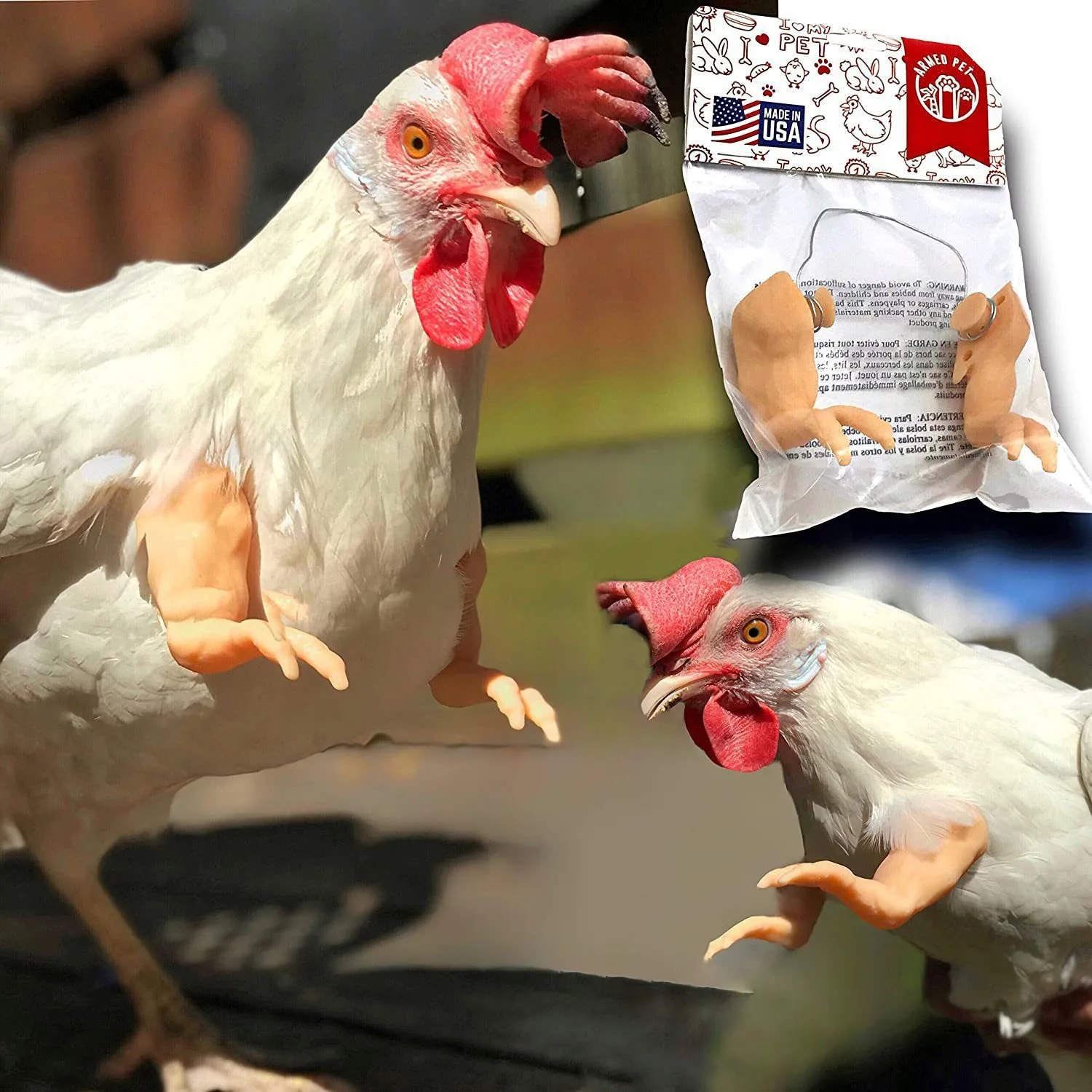 Mocking pet props Chicken arm decoration products chicken forelimbs decoration dinosaur chicken arm small pet toys
