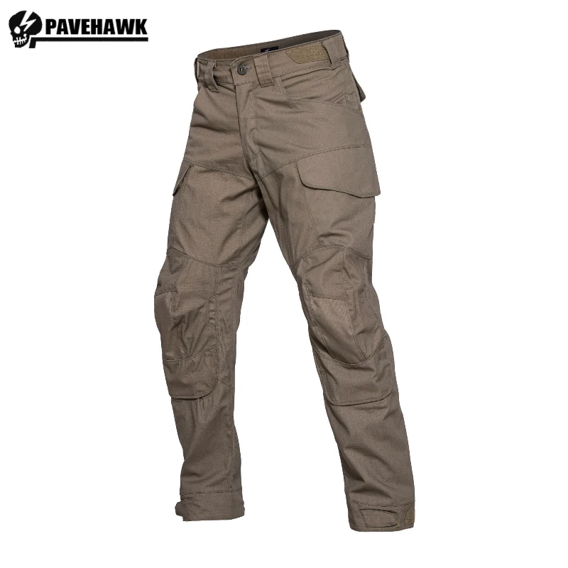 Wear-Resistant Outdoor Training Pants Mens Multi Pocket Camouflage Tactical Overalls Waterproof Elastic Hunting Combat Trousers