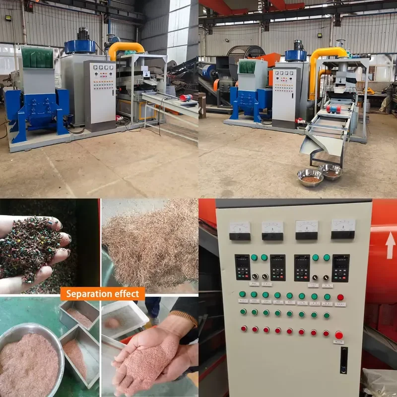 Copper Cable Wire Recycling Machine Large Small Copper Cable Granulator Machine Mini Copper Wire Granulator Machine for Sale