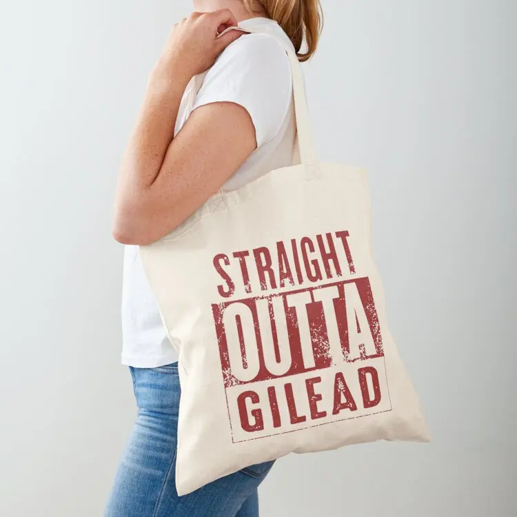 

Straight Outta GILEAD Tote Bag tote bags aesthetic reusable grocery bags canvas tote bags