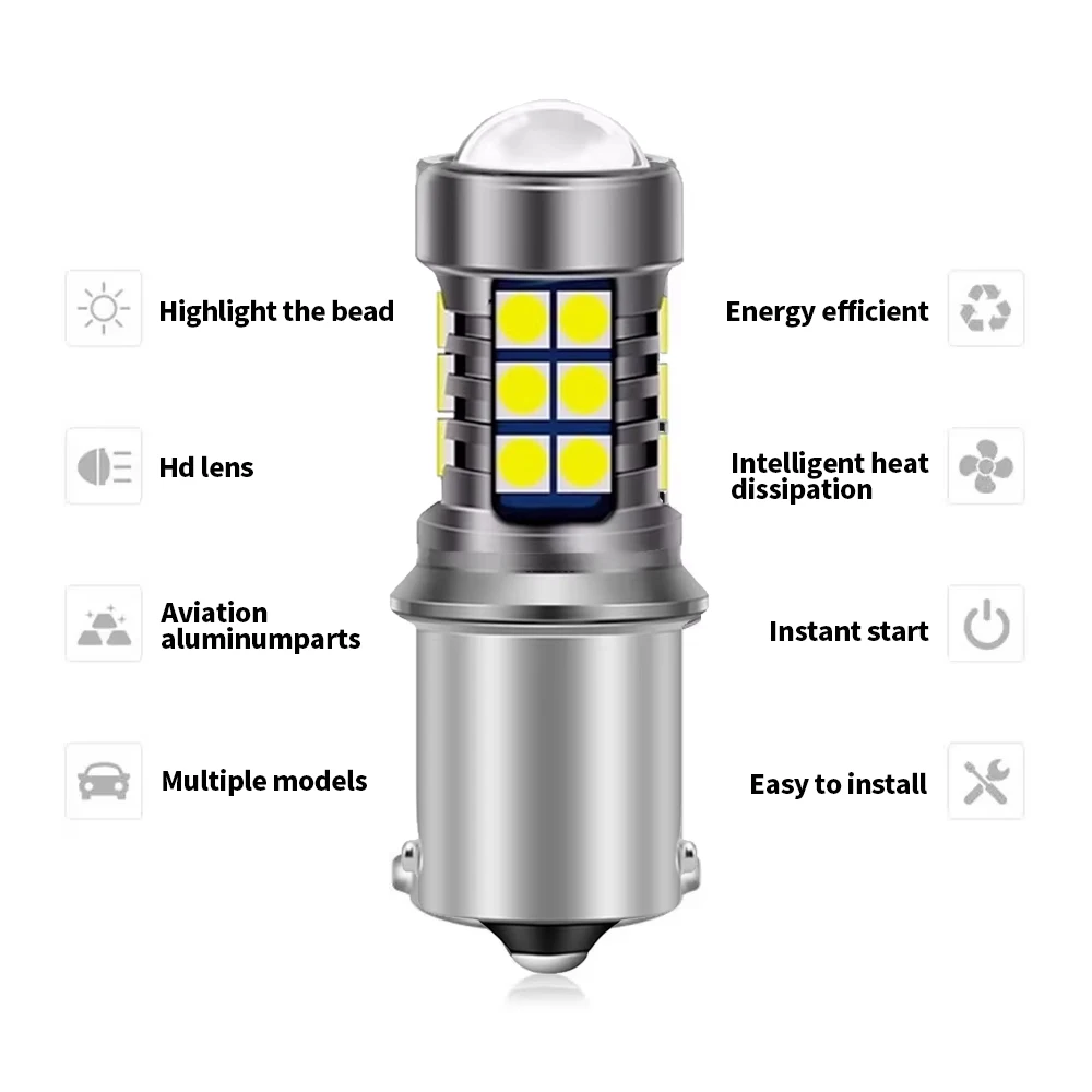 2PCS Car 1156 Canbus Backup Reverse Back Up Light Bulbs For Land Rover Defender Discovery 2 3 4 LR2 LR3 LR4 Freelander Range