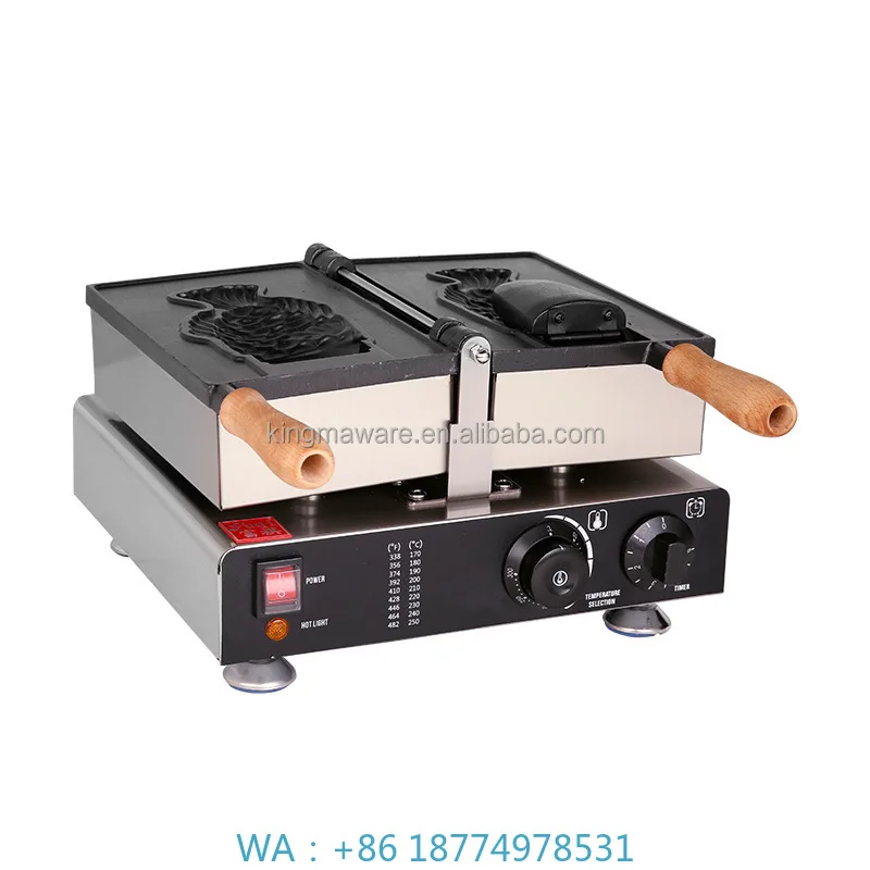 Newest Mini Stainless Steel Fish Pastry Forming Station With 6 Fish Cavities For Taiyaki Waffle OEM Custom Processing