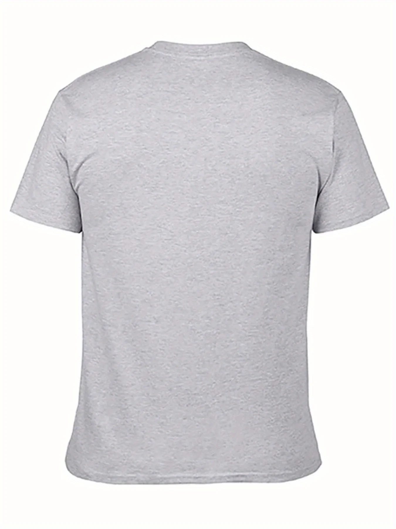 Marineblaues Baumwoll-T-Shirt für Herren, Schachbrett-Herz-Grafik-T-Shirt, weiches Alltags-Rundhals-Shirt für lässige formelle Outfits