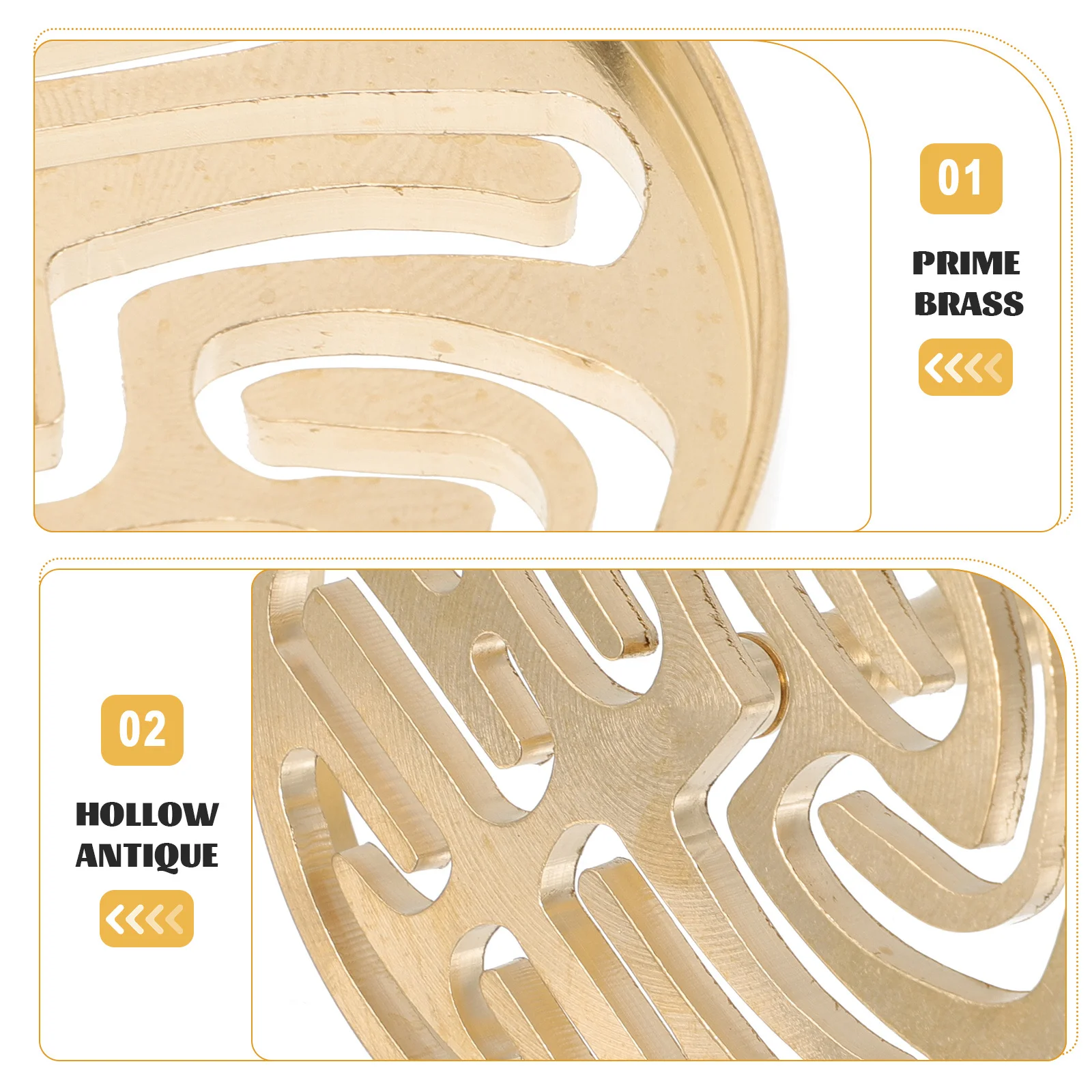 

Exquisite Hollow Incense Press Mold Brass Handheld Tool for Shaping Ash Into Lotus Creative Design for Daily Spiritual Rituals