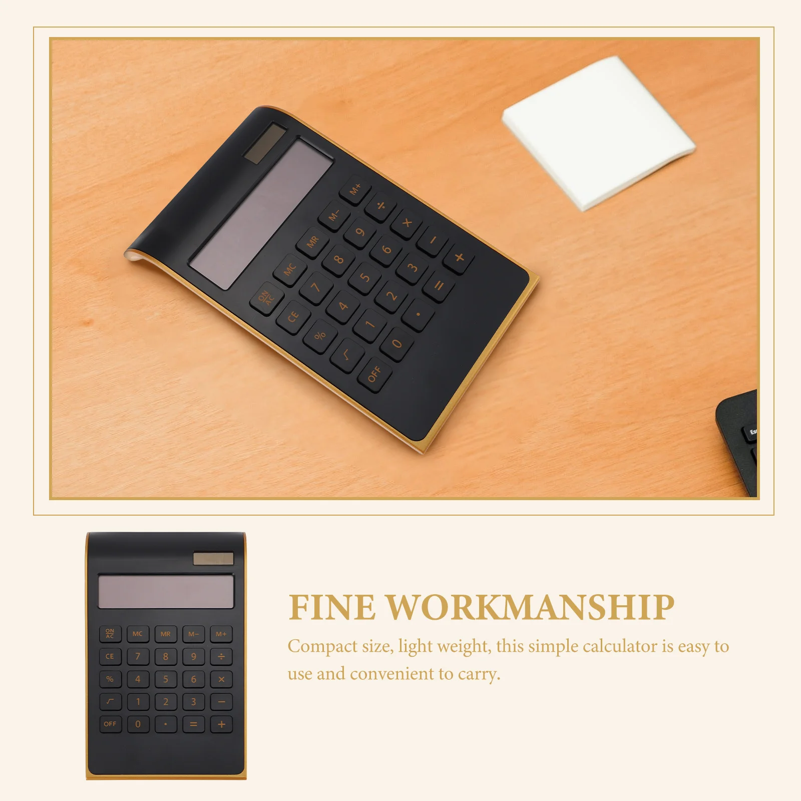 Solar Calculator Pretty Calculators Desktop Science Vintage School Small Office Mechanical Child Mini Character