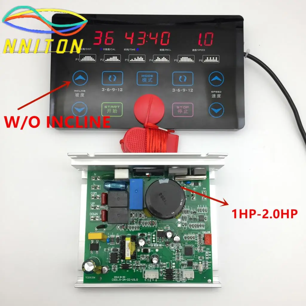 

General USE Universal Treadmill Circuit board Treadmill Console display Treadmill motor control board controller 1HP-2.0HP motor